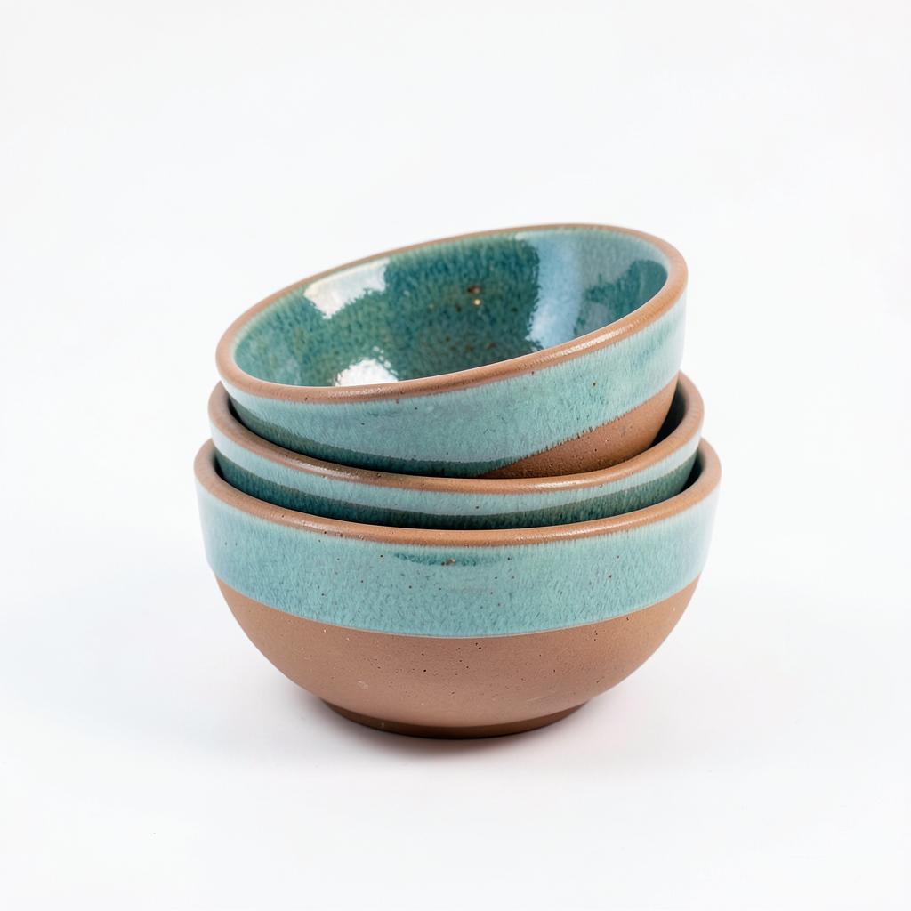 Handmade Clay Serving Bowls (Set of 3)